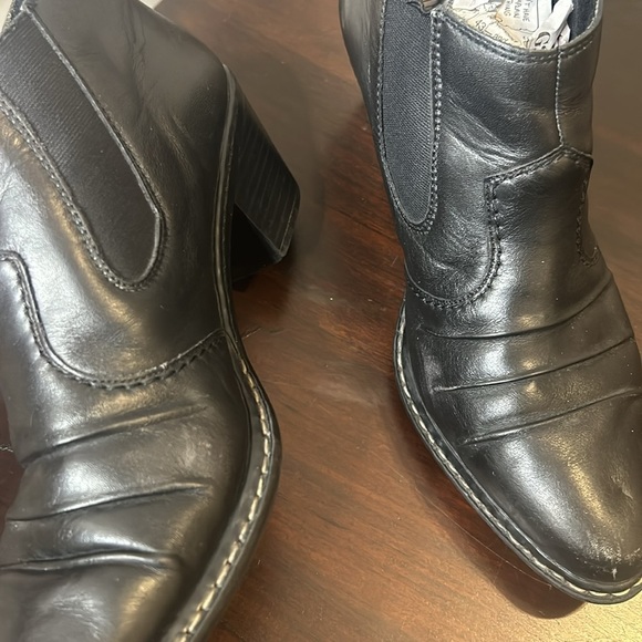 Rieker Western Ankle Bootie Slip on Black Women Size 7 - Picture 15 of 16